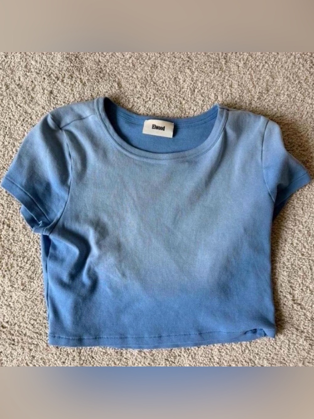 Elwood Sun Faded Blue Babydoll Core Tee NWOT - L